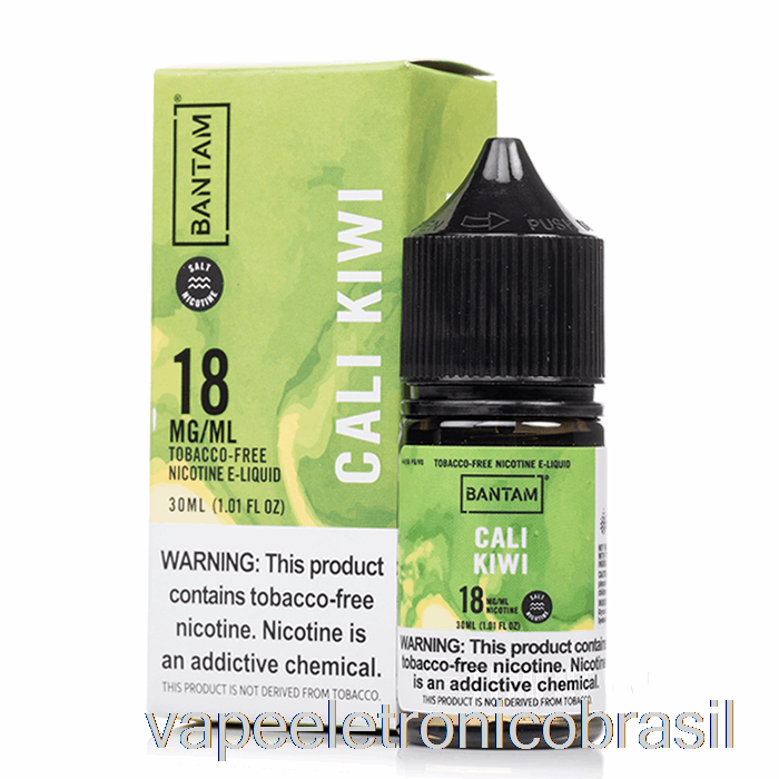 Vape Eletrônico Cali Kiwi Salts - Bantam Vape - 30ml 18mg